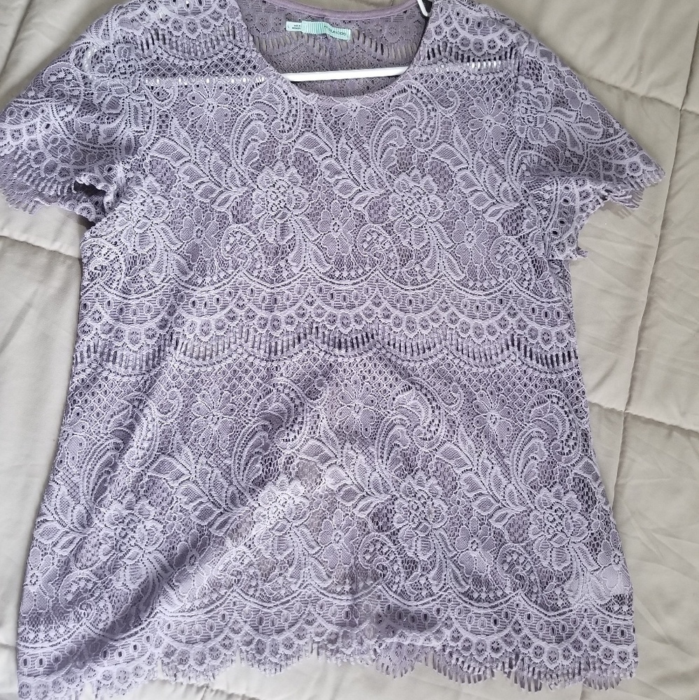 Light purple lace shirt